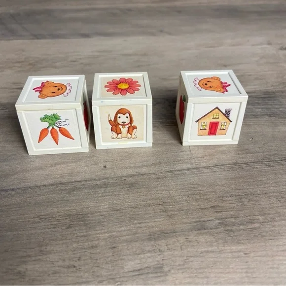 American Girl Bitty Baby Doll’s Block Set of 3. Each block is approx 1-1/4” - Picture 1 of 8